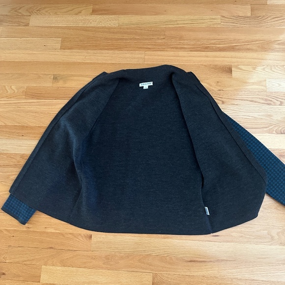 Pendleton Sweater Set Cardigan and Long Sleeve Sweater Teal Gray Womens Size M/L - Picture 7 of 16